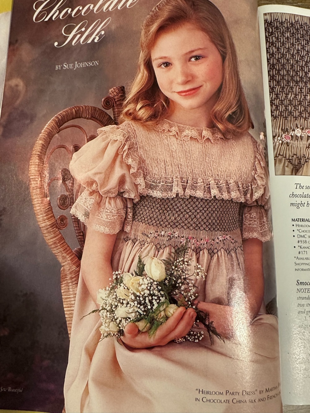 Heirloom Party Dress in Chocolate Silk - Classic Girls' Dress